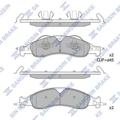 Set placute frana