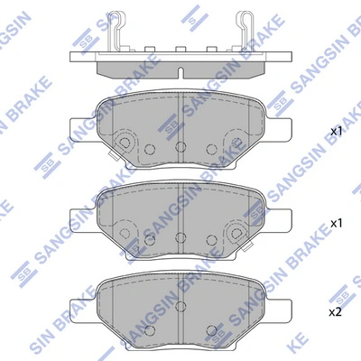 Set placute frana
