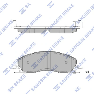 Set placute frana