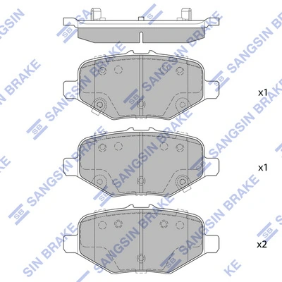 Set placute frana