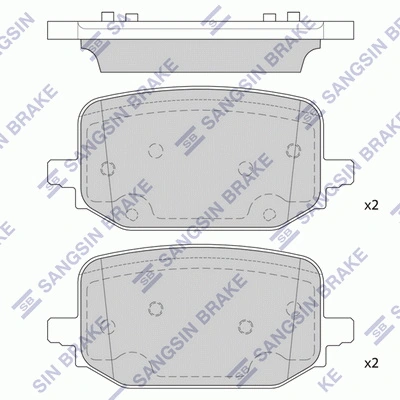 Set placute frana