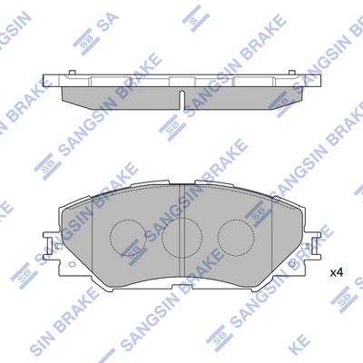 Set placute frana