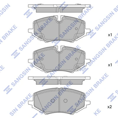 Set placute frana