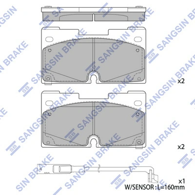 Set placute frana