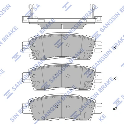 Set placute frana