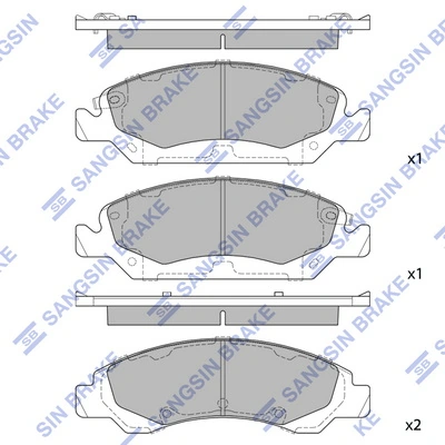 Set placute frana