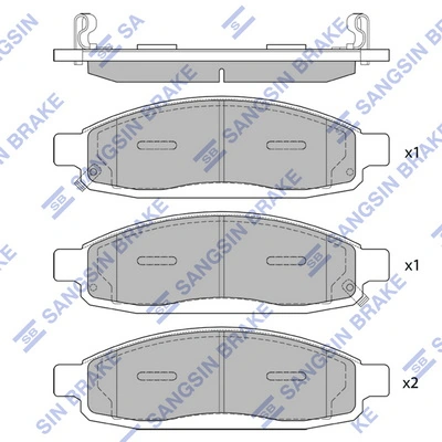 Set placute frana