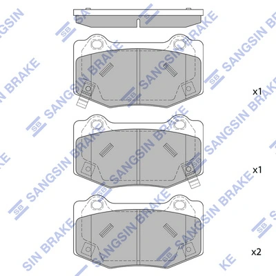 Set placute frana