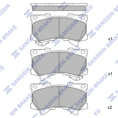 Set placute frana