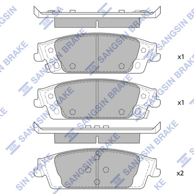 Set placute frana
