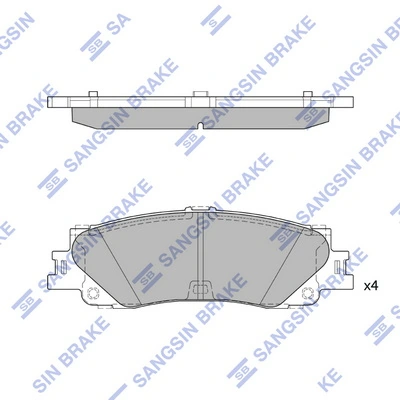 Set placute frana