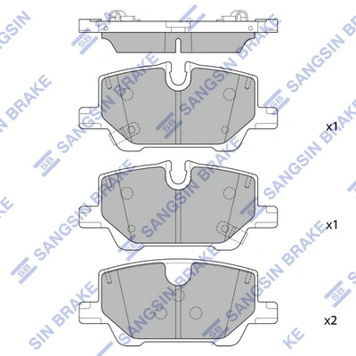 Set placute frana