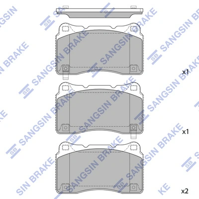 Set placute frana