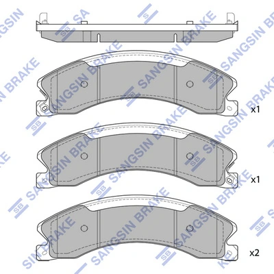 Set placute frana