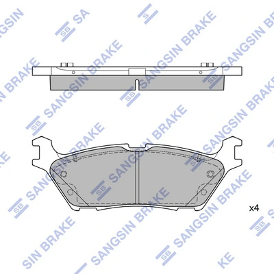 Set placute frana