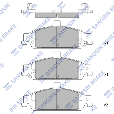 Set placute frana