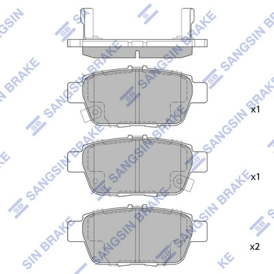 Set placute frana