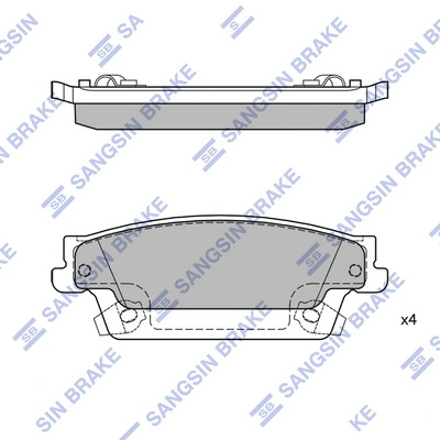 Set placute frana