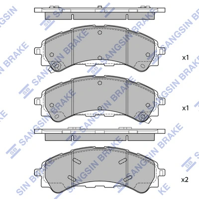 Set placute frana