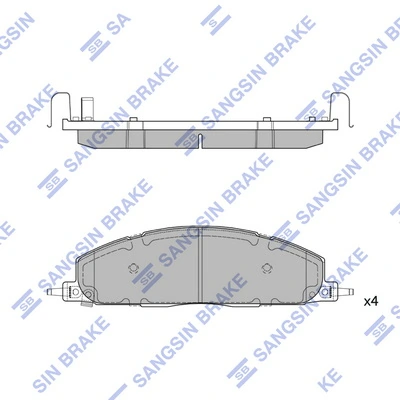 Set placute frana