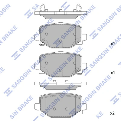 Set placute frana