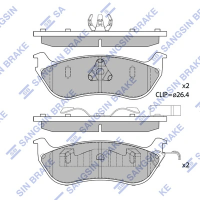 Set placute frana