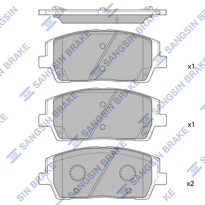 Set placute frana