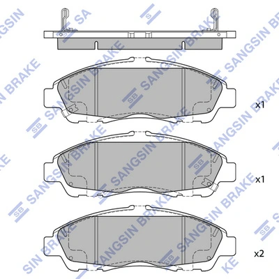 Set placute frana