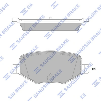 Set placute frana