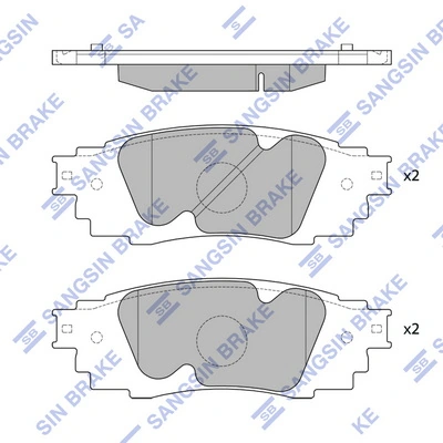 Set placute frana