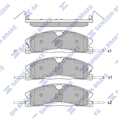 Set placute frana