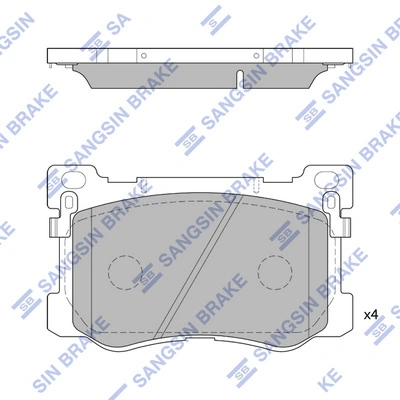 Set placute frana