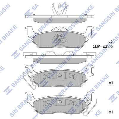Set placute frana