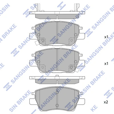 Set placute frana