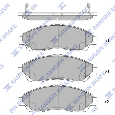 Set placute frana