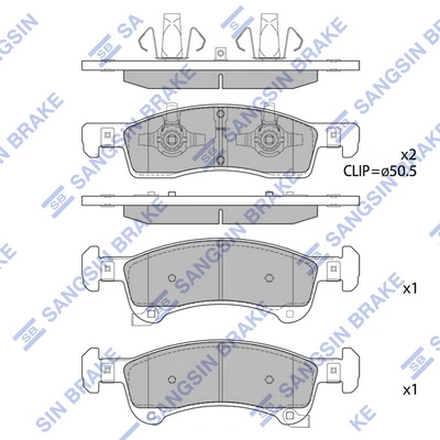 Set placute frana