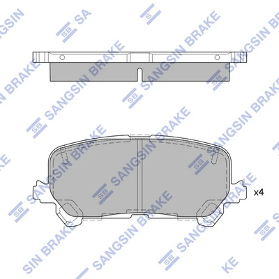 Set placute frana