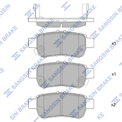 Set placute frana