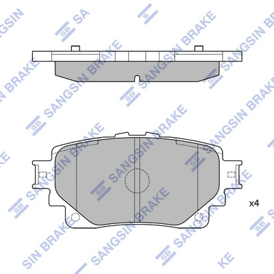 Set placute frana