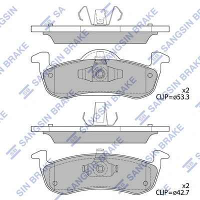 Set placute frana