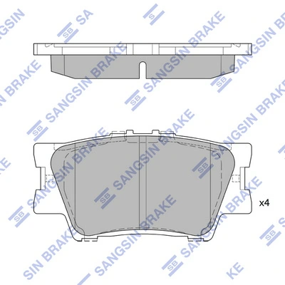 Set placute frana
