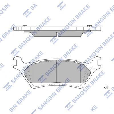 Set placute frana