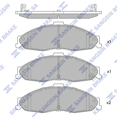 Set placute frana