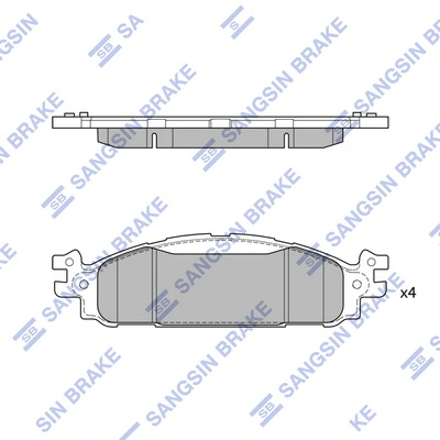 Set placute frana