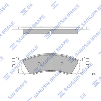 Set placute frana