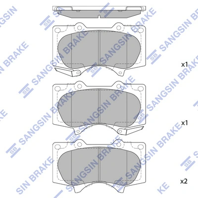 Set placute frana