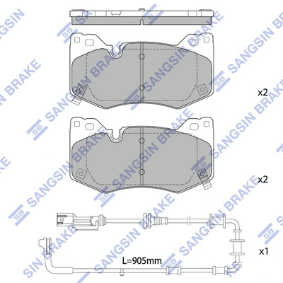 Set placute frana