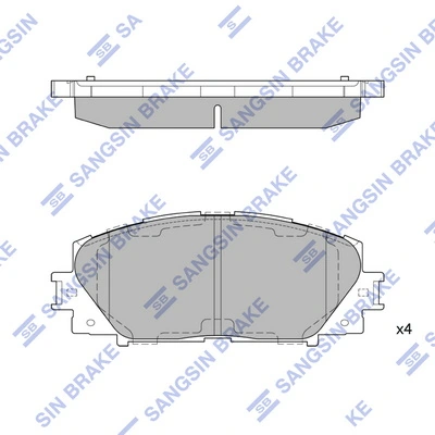 Set placute frana