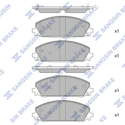 Set placute frana