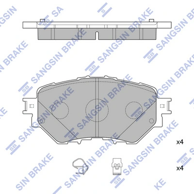 Set placute frana